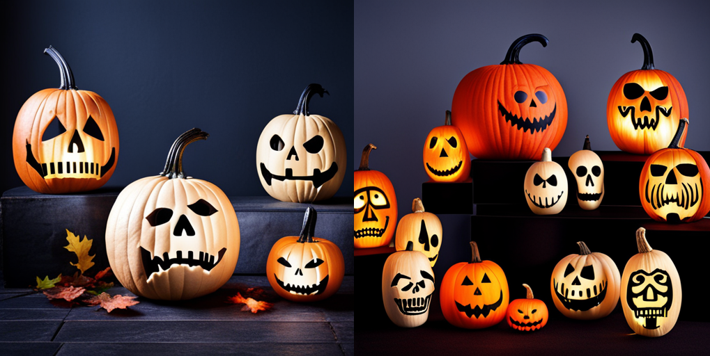 Halloween Pumpkin Skeletons Ideas